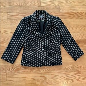 Vince Camuto Diamond Pattern Blazer - Size 8 - 3/4 Sleeves